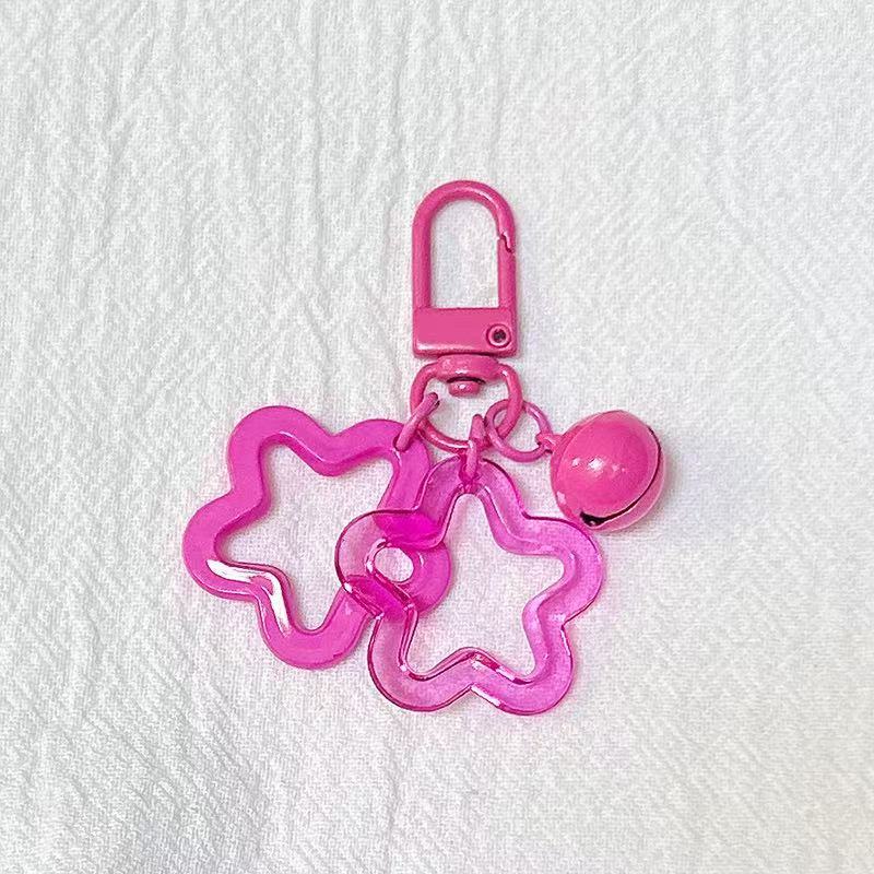 Wholesale Acrylic hollow five-pointed star keychain accessories
